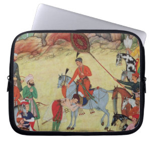 Adham Khan, der Akbar Ehrerbietung bei Sarangpur, Laptopschutzhülle