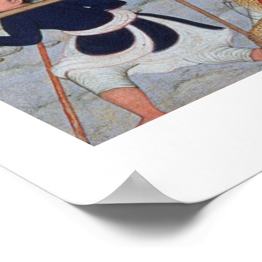 Adham Khan ehrt Akbar in Sarangpur, Ce Poster (Ecke)