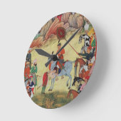 Adham Khan ehrt Akbar in Sarangpur, Ce Runde Wanduhr (Winkel)