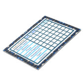 ADHD ADD Boy's Men's Weekly Checklist Planner Notizblock (angewinkelt)