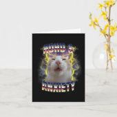 Adhd and angst Neurodivergenz Funny Albern Meme C Karte (Gelbe Blume)