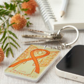 ADHD Angel Awareness Ribbon Schlüsselanhänger (Vorderseite rechts)