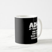 Adhd At Night Be Like Funny Adhd Quote Kaffeetasse (VorderseiteRechts)