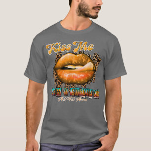 ADHD Awareness kiss i'm survivor orange ribbon  T-Shirt