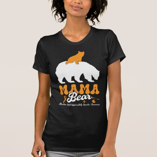 ADHD Awareness Mama Bär T-Shirt (Vorderseite)