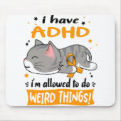 ADHD Awareness Month Ribbon Geschenke Mousepad (Vorne)