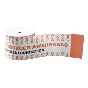 ADHD Awareness Pattern Ribbon Ripsband
