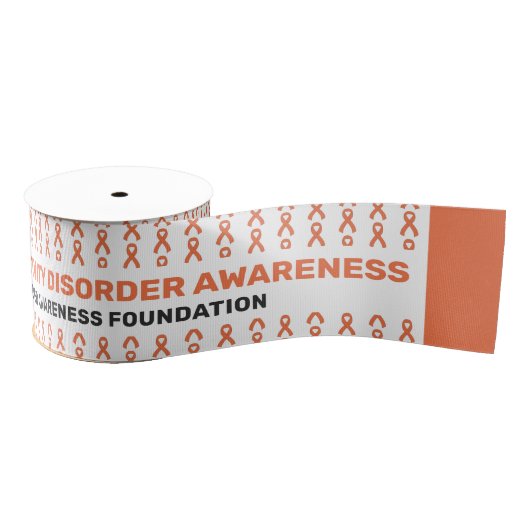 ADHD Awareness Pattern Ribbon Ripsband (Spule)