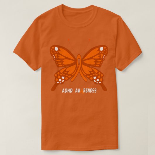 ADHD-AWARENESS-SCHALTFLÄCHE T-Shirt (Design vorne)