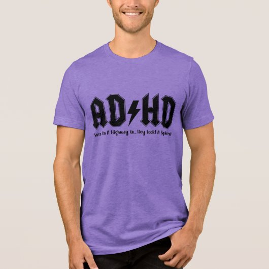 ADHD Awareness Tri-Blend-Shirt Tri-Blend Shirt (Vorderseite)