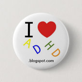 ADHD, .blogspot.com Button (Vorderseite)