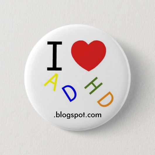 ADHD, .blogspot.com Button (Vorderseite)