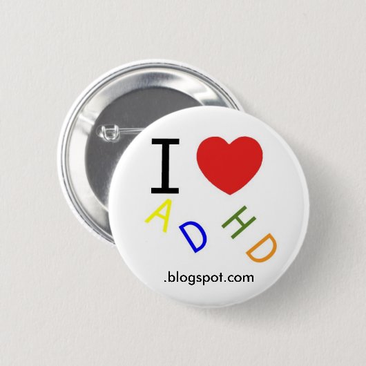 ADHD, .blogspot.com Button (Vorne & Hinten)