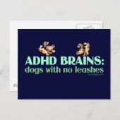 ADHD BRAINS POSTKARTE (Vorne/Hinten)