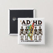 Adhd Burnout Club Button (Vorne & Hinten)