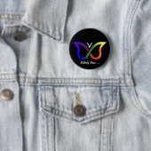 ADHD Butterfly Hirn Neurodiversity Button Abzeiche (Beispiel)