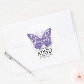 ADHD Butterfly Runder Aufkleber (Umschlag)