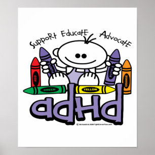 ADHD CRAYONS POSTER