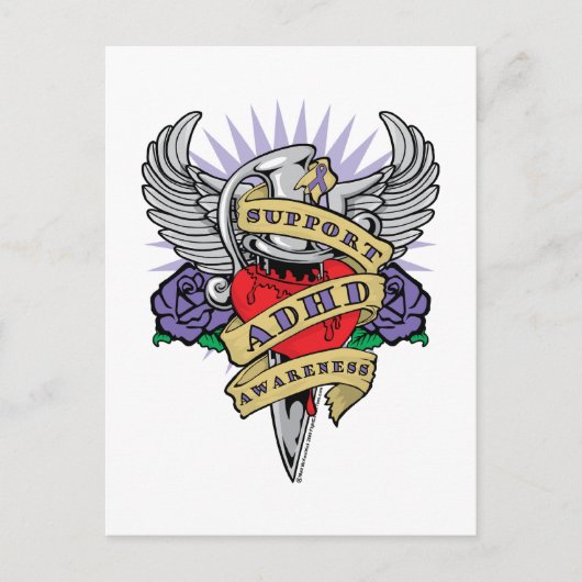 ADHD Dagger Postkarte (Vorderseite)