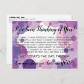 ADHD, das an Sie Postkarte denkt (Vorne/Hinten)