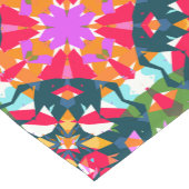 ADHD Dopamin Boost Positivitätspattern farbenfroh Kurzer Tischläufer (Ecke)