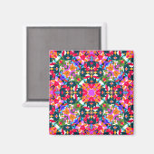 ADHD Dopamin Boost Positivitätspattern farbenfroh Magnet (Vorderseite/Rückseite)