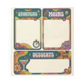 ADHD Dopamine Menu Checklist Retro Task Planner Notizblock (Vorderseite)