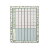 ADHD Dopamine Weekly Habit Tracker Planner Notizblock (Rotiert)