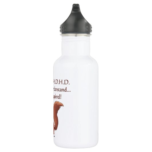 ADHD Eichhörnchen-Spaß Edelstahlflasche (Rechts)