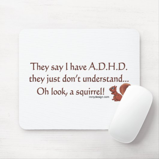 ADHD Eichhörnchen-Spaß Mousepad (Mit Mouse)