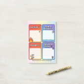 ADHD Eisenhower Matrix Task Organizer 4x6 Card Post-it Klebezettel (Auf Schreibtisch)