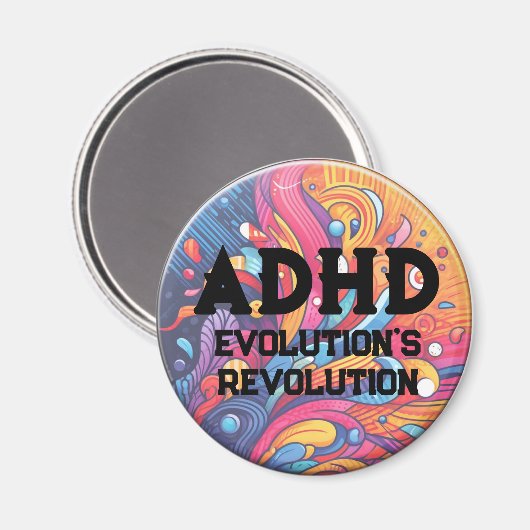 ADHD Evolution Magnet (Vorderseite/Rückseite)
