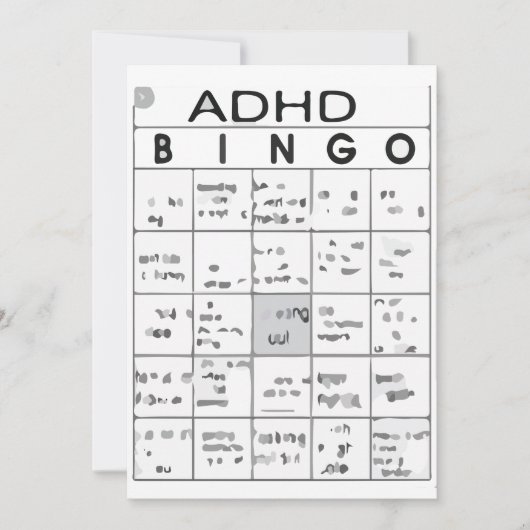 ADHD FUNNY EINLADUNG (Vorderseite)