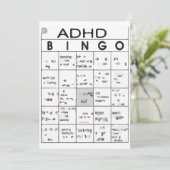 ADHD FUNNY EINLADUNG (Stehend Vorderseite)