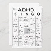 ADHD FUNNY EINLADUNG (Vorne/Hinten)