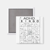 ADHD FUNNY MAGNET (Vorderseite/Rückseite)