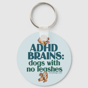 ADHD GEHIRNE (blau) Schlüsselanhänger