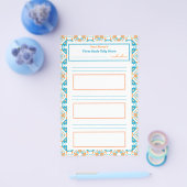 ADHD Girl's Goal Habit Tracker Tally Chart Kühlsch Flyer (Einzeln)