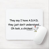 ADHD Huhn-Spaß Mousepad (Mit Mouse)
