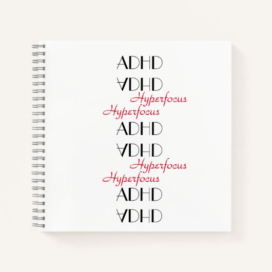 ADHD Hyperfocus-Bullet-Journal Notizblock (Vorderseite)