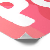 ADHD ist mein Superpower Fun Bubble Letters Pink Poster (Ecke)