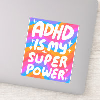 ADHD IST MEIN SUPERPOWER Fun farbenfrohe Blasen Bu