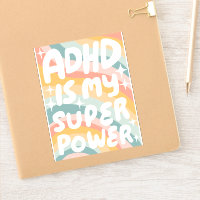 ADHD IST MEIN SUPERPOWER Fun farbenfrohe Blasen Bu