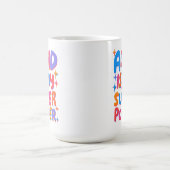 ADHD ist meine Superpower fröhliche Fun Bubble Let Kaffeetasse (Mittel)