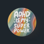 ADHD ist meine Superpower Fun Bubble Letters bunt Button<br><div class="desc">Handgefertigte Knopfkunst für Sie! Passen Sie mit Ihrem eigenen Text an oder ändern Sie die Farben. Karo meinen Shop für viel mehr Farben und Designs oder lass mir wissen,  wenn Sie etwas Sonderanfertigungen wollen!</div>