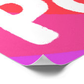 ADHD ist meine Superpower Fun Bubble Letters bunt Poster (Ecke)