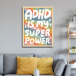 ADHD ist meine Superpower Fun Bubble Letters bunt Poster<br><div class="desc">Ich hoffe, Ihnen gefällt diese lustige Kunst! Fügen Sie Ihren eigenen Text hinzu, ändern Sie auch die Hintergrundfarbe. Wählen Sie die Druckgröße aus dem Dropdown-Menü oben, und klicken Sie auf die Schaltfläche "Design bearbeiten", um das Kunstwerk an jedes Papierformat anzupassen. Kaufen Sie ein einfaches Poster oder eine gerahmte und matte...</div>