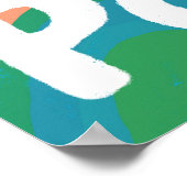 ADHD ist meine Superpower Fun Bubble Letters bunt Poster (Ecke)