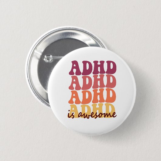 Adhd ist phantastische Neurodivergenz Button (Vorne & Hinten)