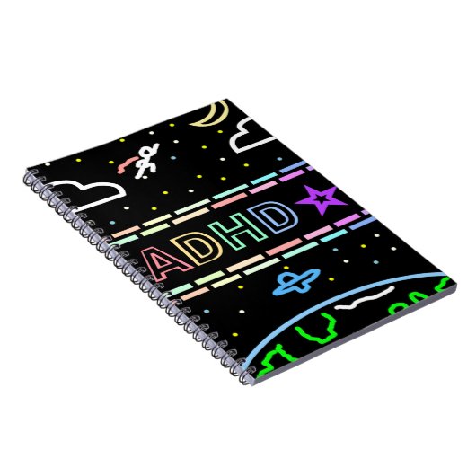 ADHD Journal Kids Space-Themed Notebook Notizblock (Rechte Seite)